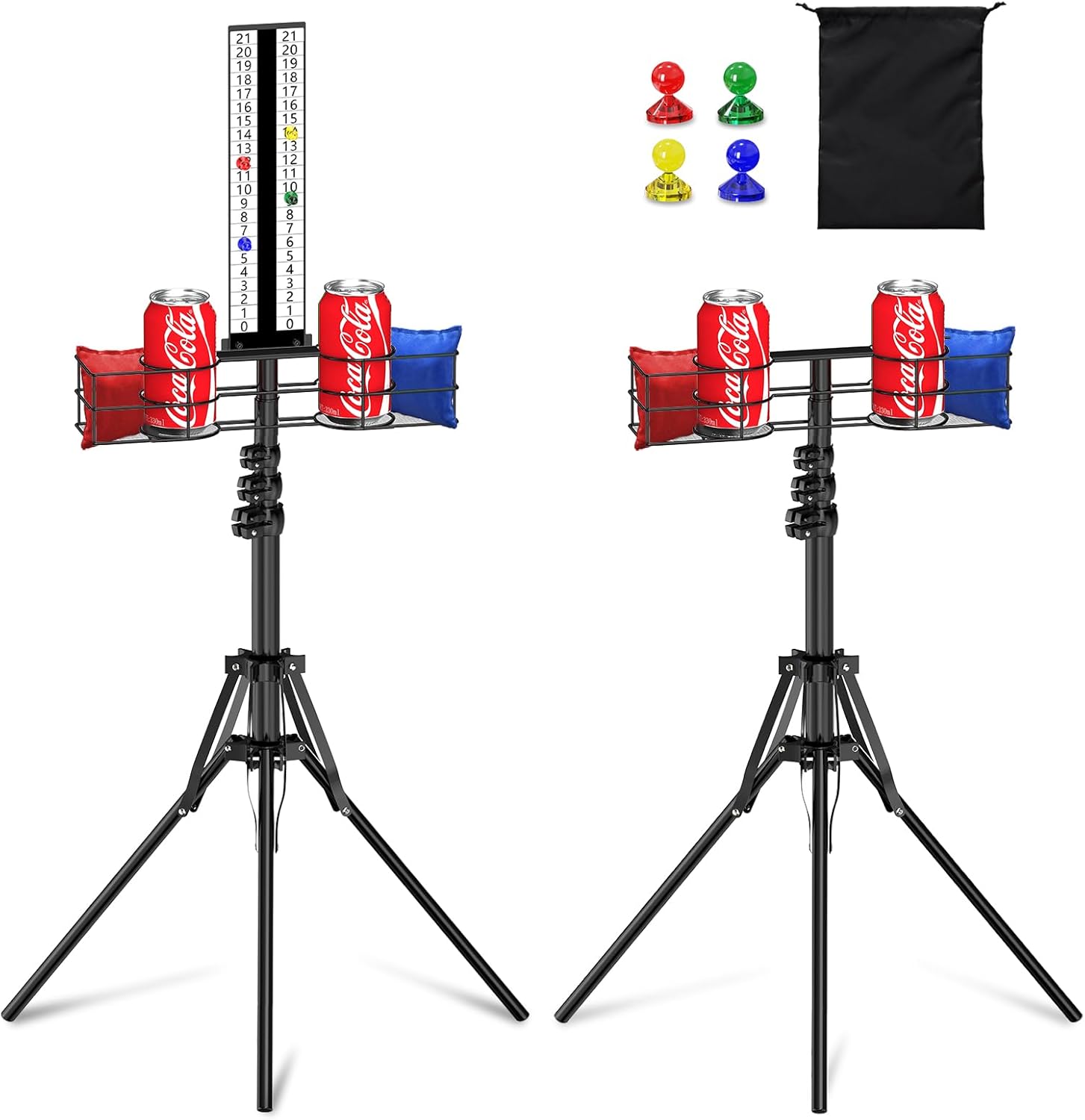 2 Sets Cornhole Scoreboard_with_Drink_Holder