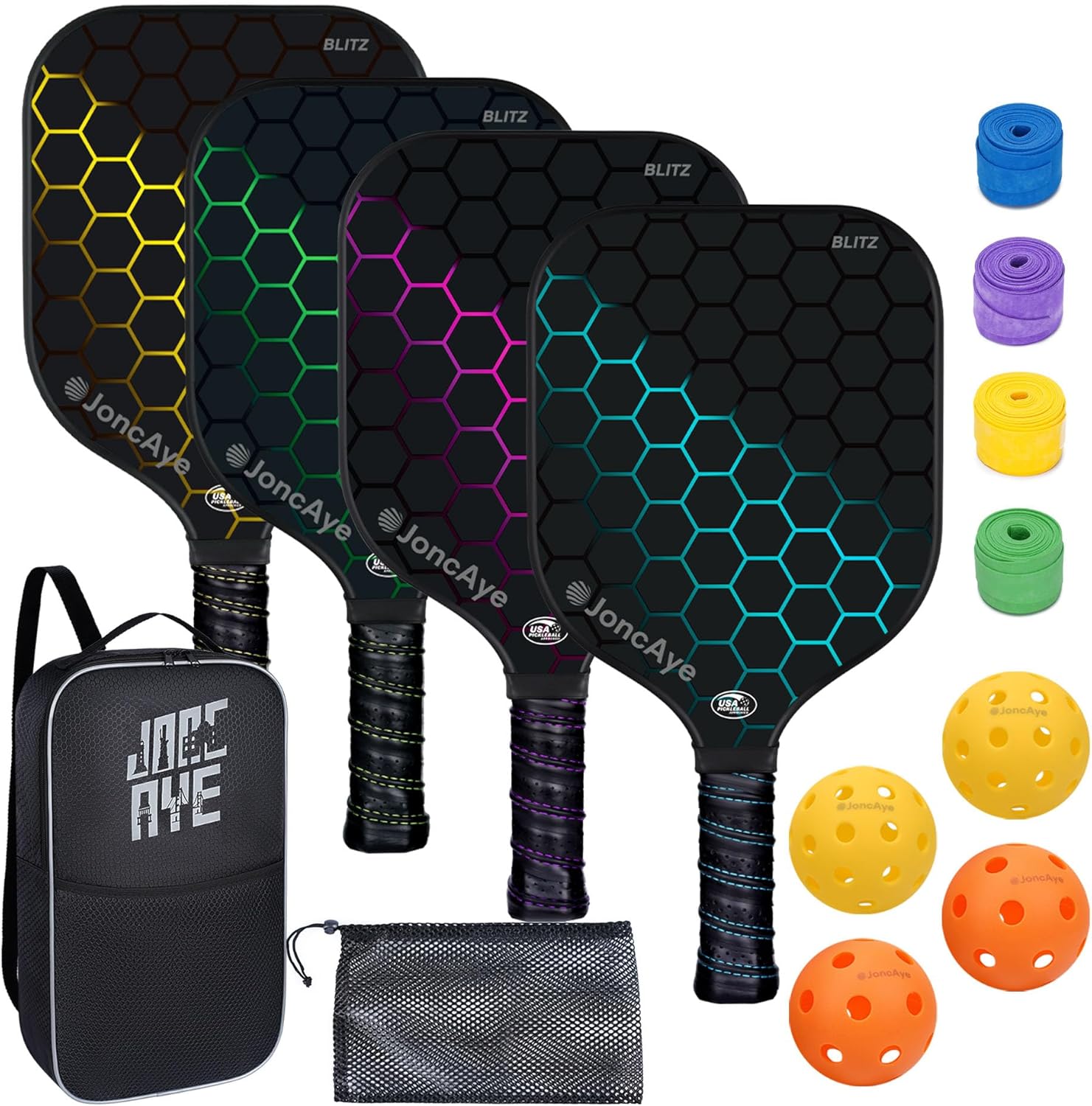 JoncAye Pickleball Paddles Set