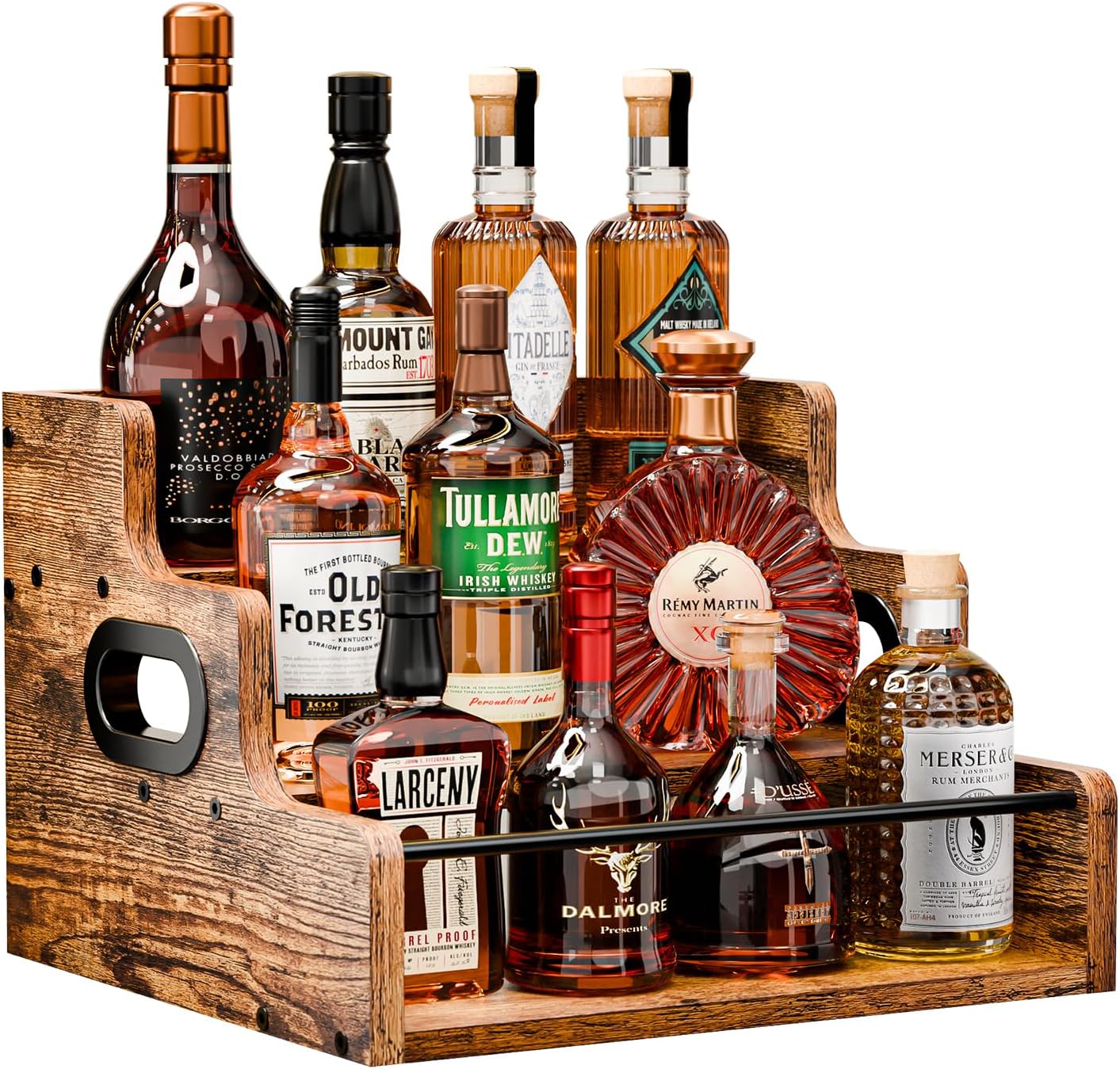 Liquor Bottle Display Shelf, Coffee Syrup Rack