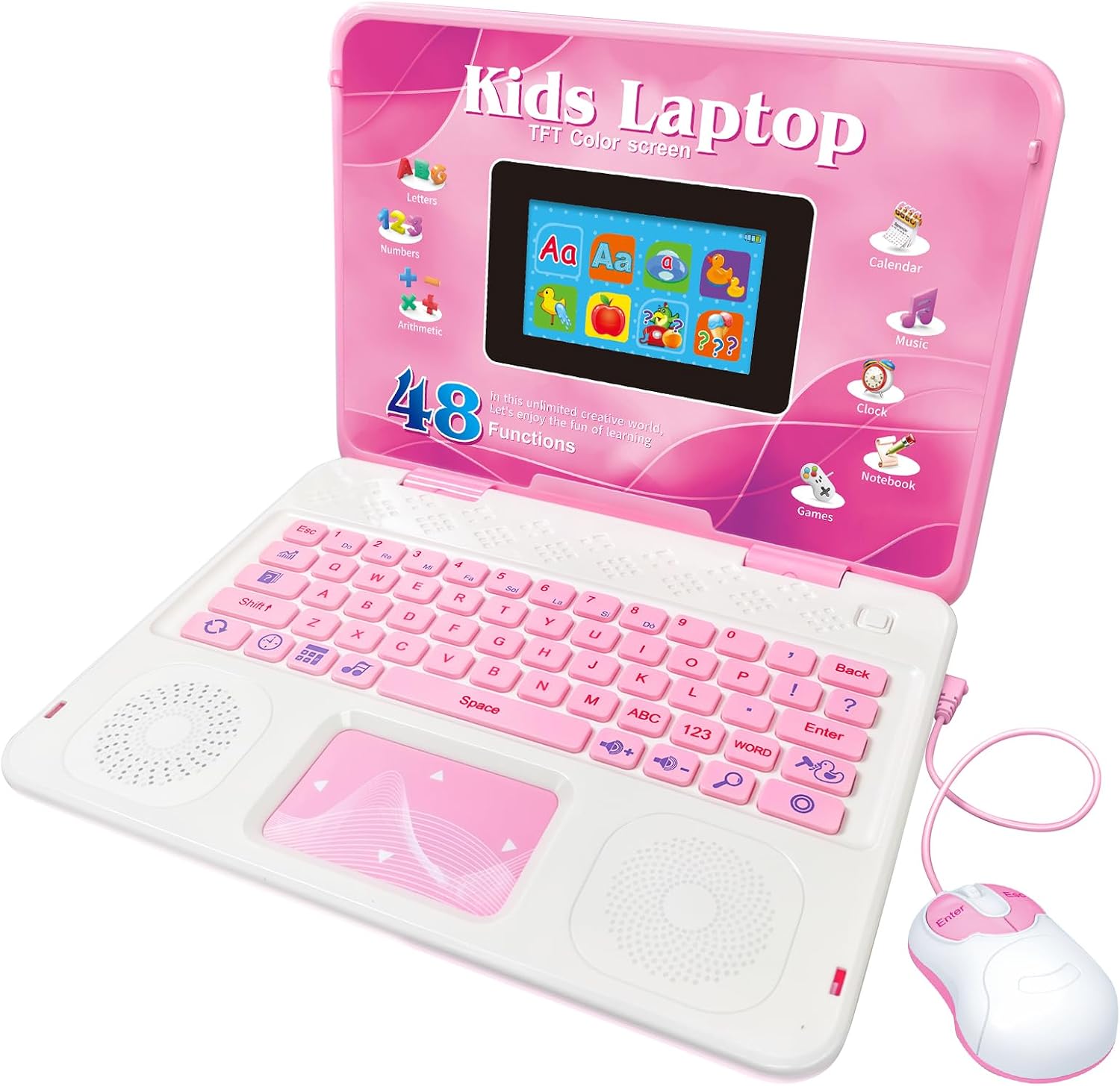 Kids Laptop, Educational Color Screen Laptop