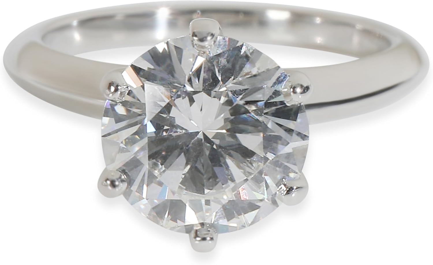 Tiffany & Co. Pre-Loved Engagement Ring, Platinum, Diamond, 6 US