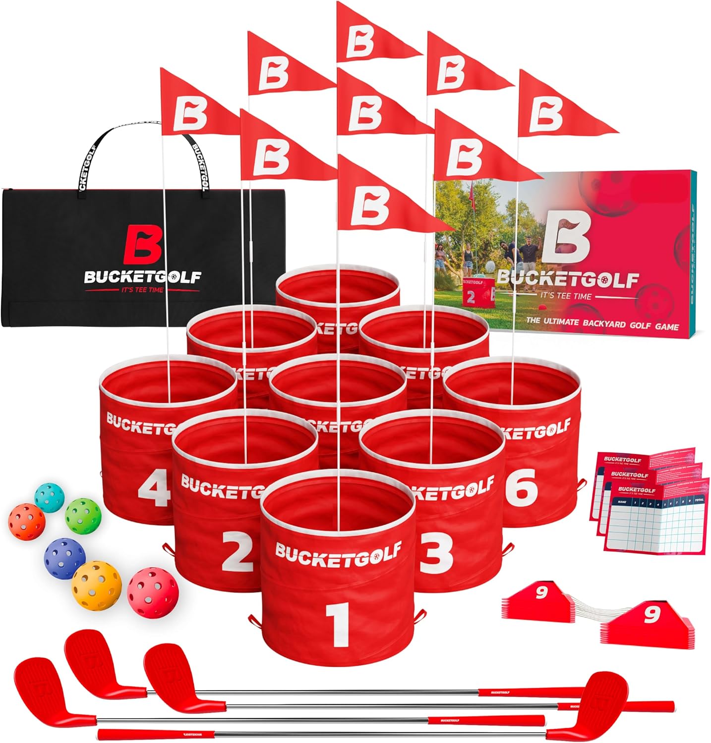 bucketgolf 9 Hole Bundle with Clubs