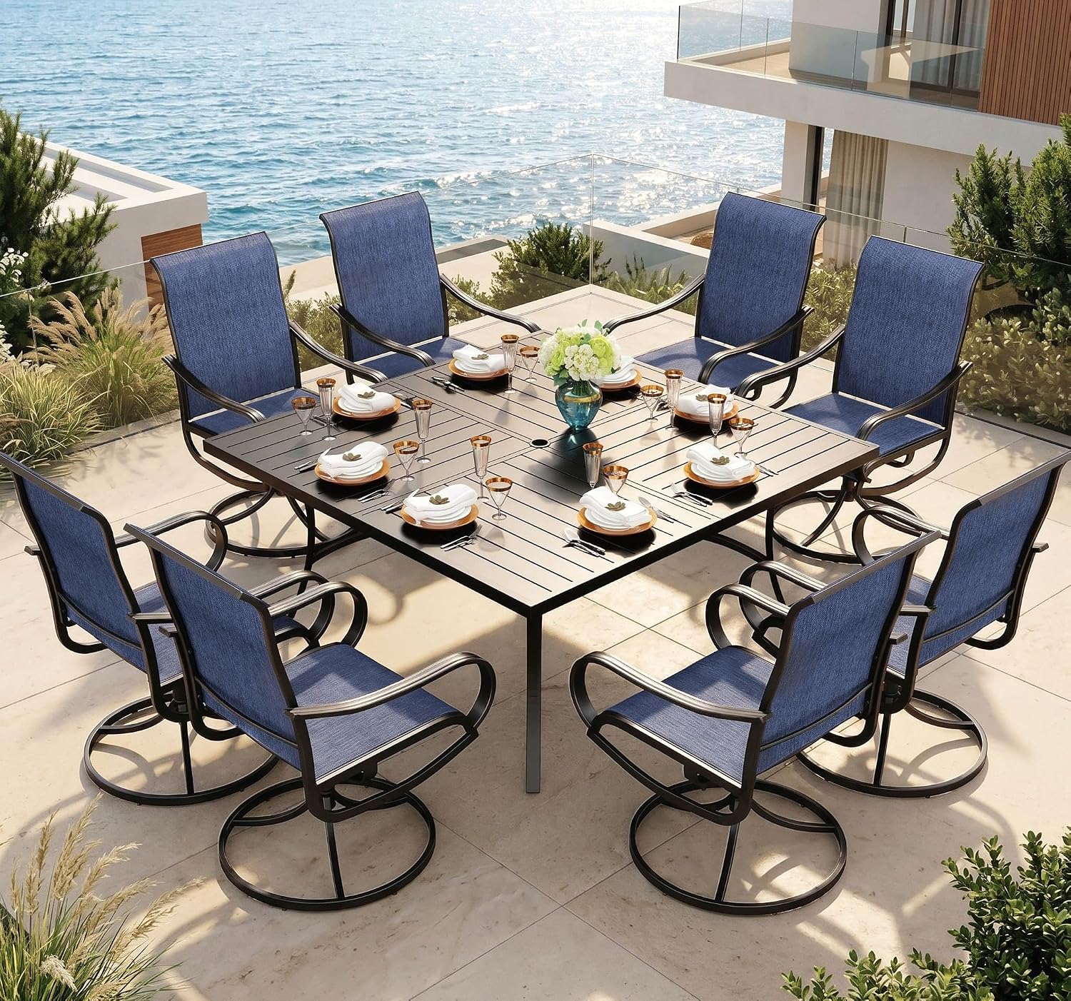 Sophia & William Outdoor Dining Set for 8